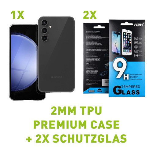 Set hülle 2x - 2x, schutzglas